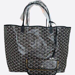 Goyard Black St. Louis Tote Bag GM